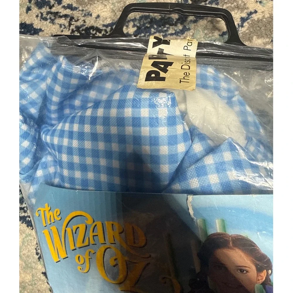 Rubies Wizard of Oz Dorothy Costume Girls Large 12-14 Gingham Dress 1996 10655